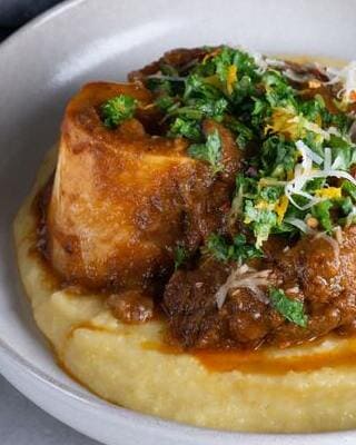 Ossobuco mit Polenta, herrlich lecker